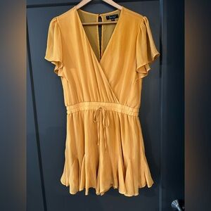 NWOT Trixxi Mustard Romper size X-large